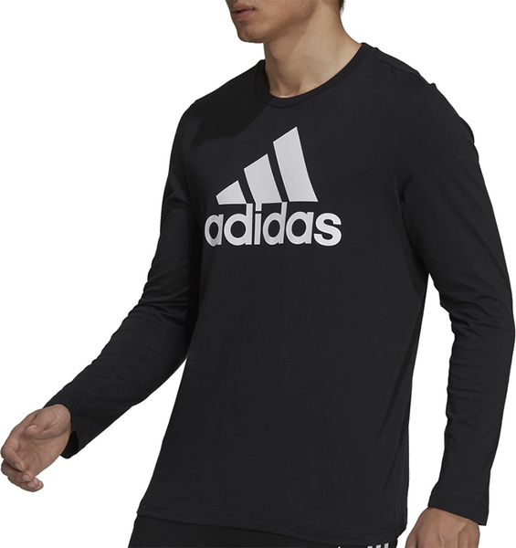 Czarna bluza Adidas w stylu klasycznym z tkaniny