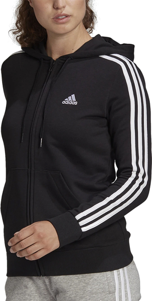 Czarna bluza Adidas z bawełny w sportowym stylu