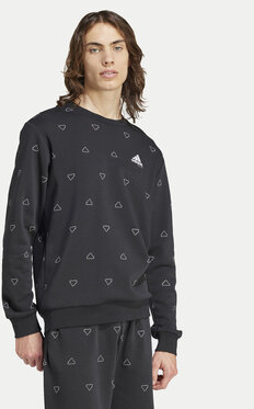 Czarna bluza Adidas z nadrukiem