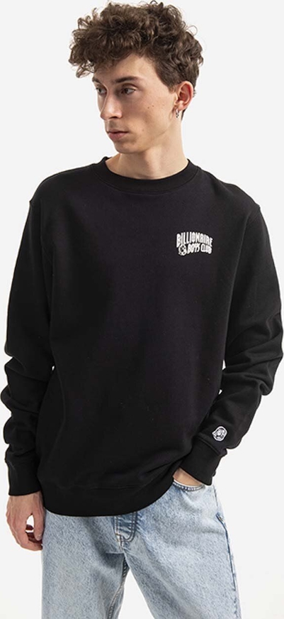 Czarna bluza Billionaire Boys Club w sportowym stylu z nadrukiem z bawełny