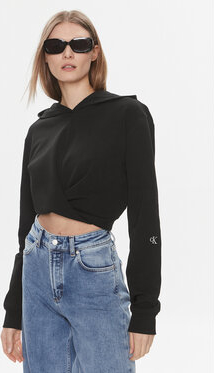 Czarna bluza Calvin Klein w młodzieżowym stylu