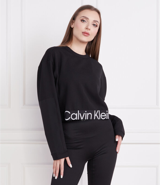 Czarna bluza Calvin Klein w stylu casual