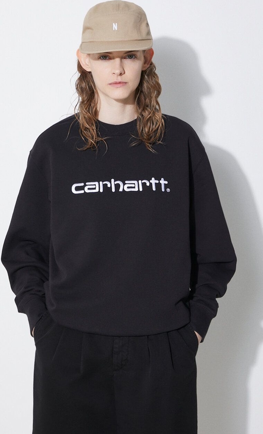 Czarna bluza Carhartt WIP w młodzieżowym stylu