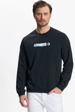 Czarna bluza Converse w młodzieżowym stylu