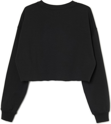 Czarna bluza Cropp w stylu casual z dresówki