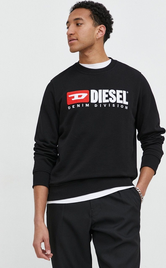 Czarna bluza Diesel w młodzieżowym stylu