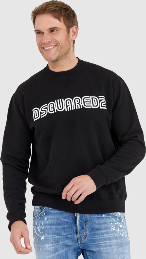 Czarna bluza Dsquared2 w młodzieżowym stylu