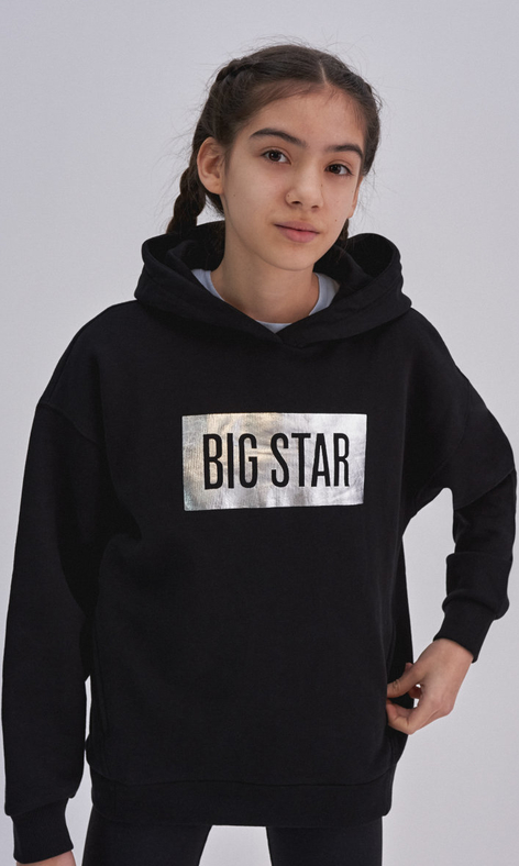 Czarna bluza dziecięca Big Star
