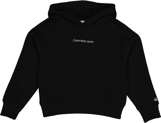 Czarna bluza dziecięca Calvin Klein z bawełny