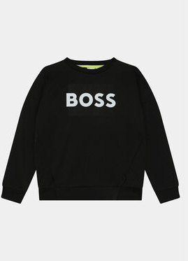 Czarna bluza dziecięca Hugo Boss dla chłopców