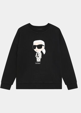 Czarna bluza dziecięca Karl Lagerfeld dla chłopców