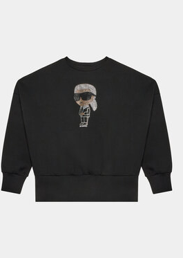 Czarna bluza dziecięca Karl Lagerfeld dla chłopców