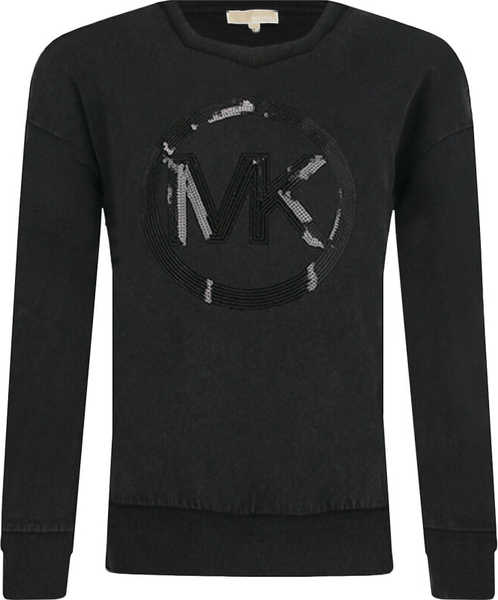 Czarna bluza dziecięca Michael Kors Kids z bawełny