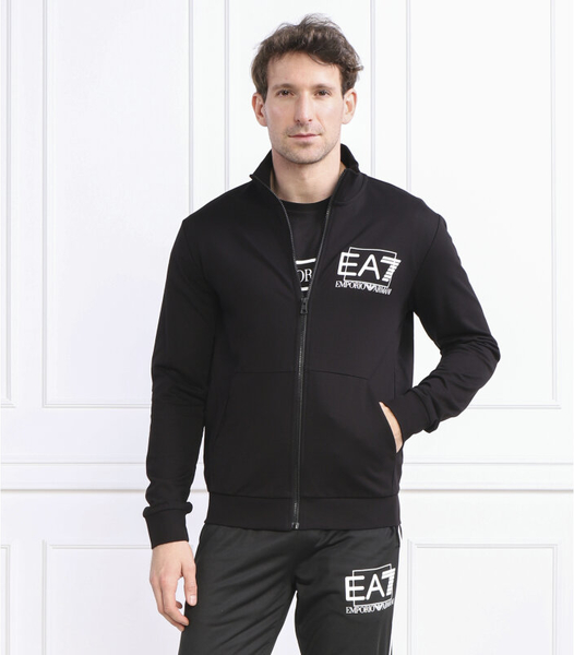 Czarna bluza Emporio Armani w młodzieżowym stylu z bawełny