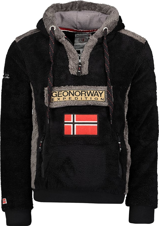 Czarna bluza Geographical Norway w młodzieżowym stylu