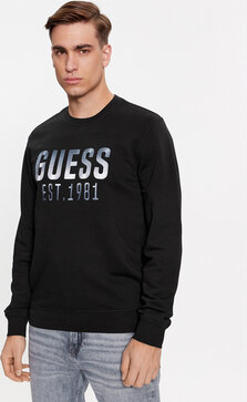 Czarna bluza Guess w młodzieżowym stylu
