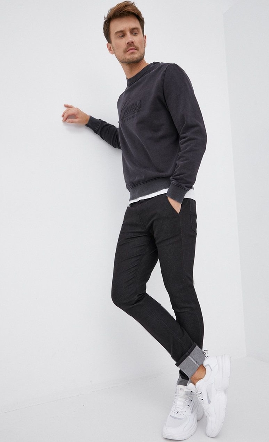 Czarna bluza Guess w stylu casual z bawełny