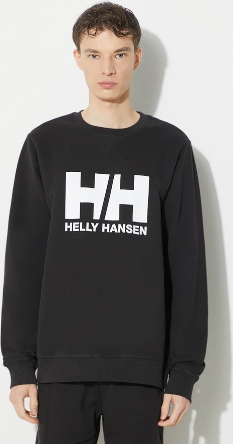 Czarna bluza Helly Hansen z bawełny