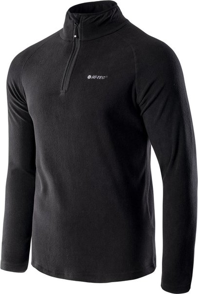 Czarna bluza Hi-Tec w sportowym stylu z polaru