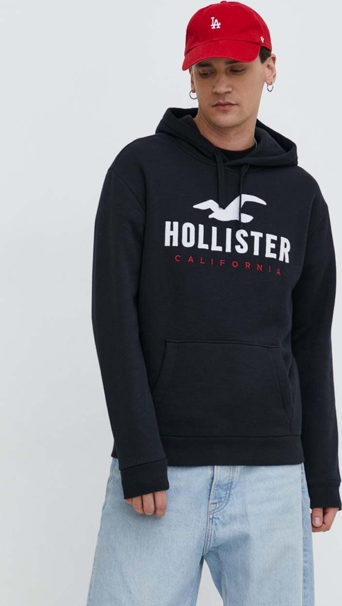 Czarna bluza Hollister Co. w młodzieżowym stylu
