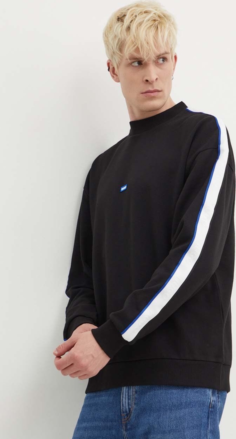 Czarna bluza Hugo Blue w sportowym stylu z bawełny