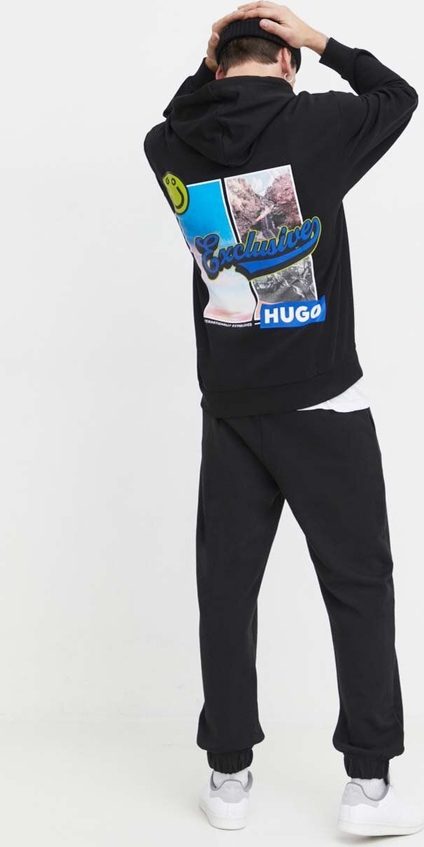 Czarna bluza Hugo Blue z bawełny