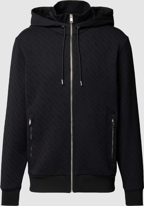 Czarna bluza Hugo Boss w młodzieżowym stylu z bawełny
