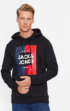 Czarna bluza Jack & Jones w młodzieżowym stylu