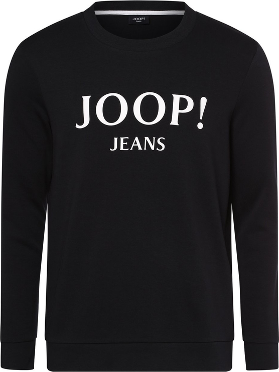 Czarna bluza Joop Jeans z nadrukiem z bawełny