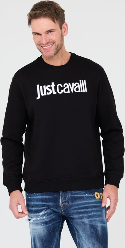Czarna bluza Just Cavalli w młodzieżowym stylu