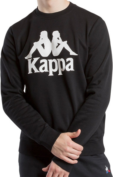 Czarna bluza Kappa w młodzieżowym stylu z bawełny