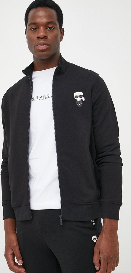 Czarna bluza Karl Lagerfeld w sportowym stylu