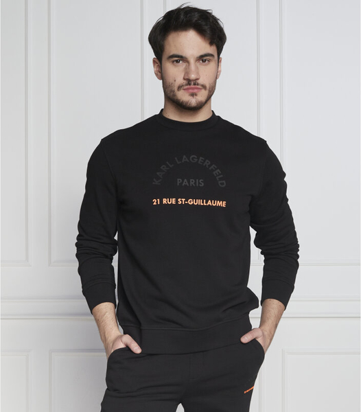Czarna bluza Karl Lagerfeld z bawełny w młodzieżowym stylu