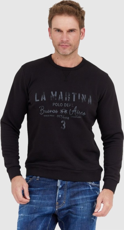 Czarna bluza La Martina w młodzieżowym stylu