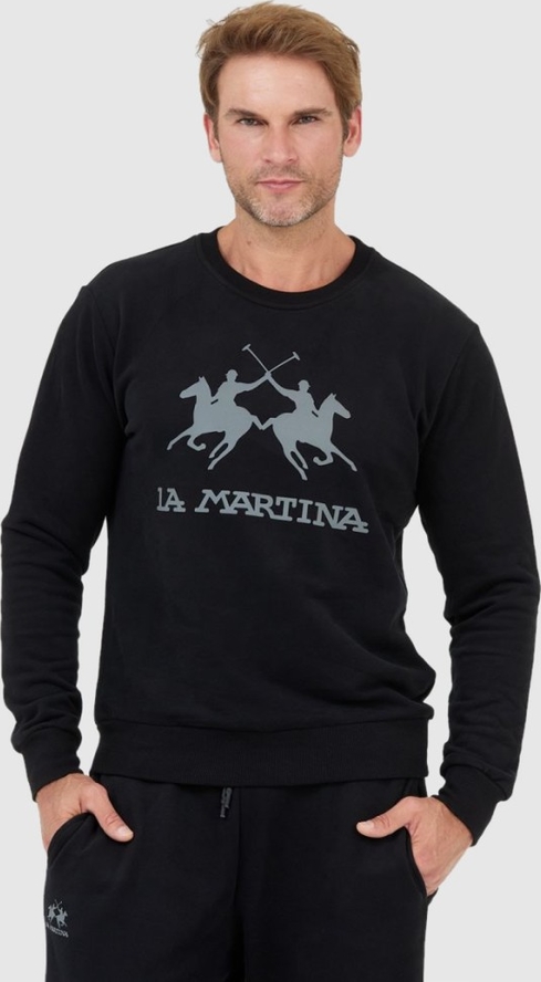 Czarna bluza La Martina w młodzieżowym stylu