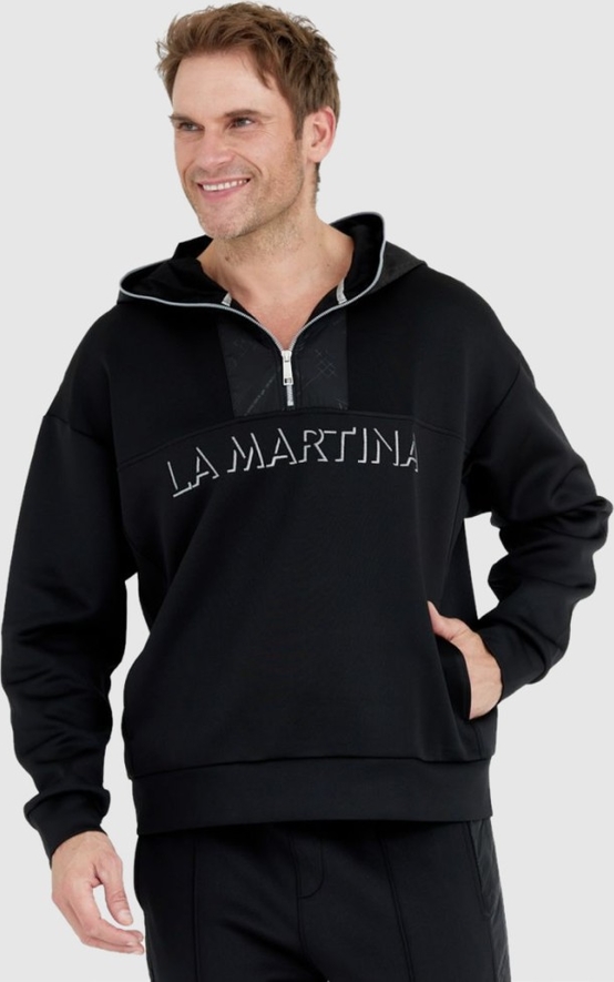Czarna bluza La Martina z bawełny w młodzieżowym stylu