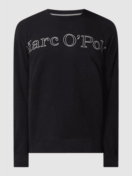Czarna bluza Marc O'Polo z bawełny w młodzieżowym stylu