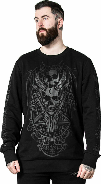 Czarna bluza Metal-shop z nadrukiem