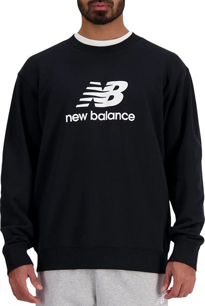 Czarna bluza New Balance z bawełny