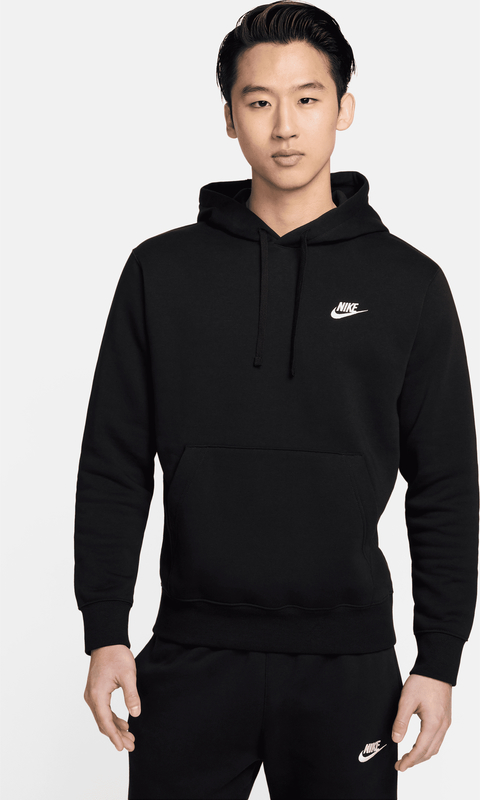 Czarna bluza Nike w sportowym stylu z polaru