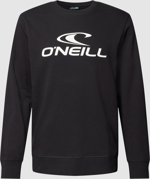 Czarna bluza O'Neill z nadrukiem w młodzieżowym stylu z bawełny