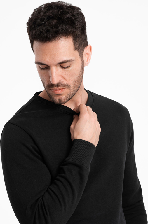 Czarna bluza Ombre z bawełny w stylu casual