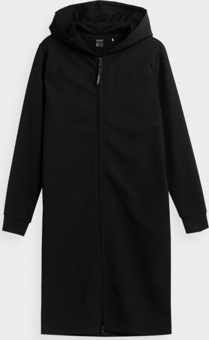 Czarna bluza Outhorn w stylu casual z kapturem