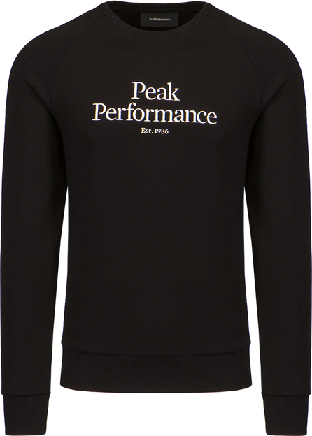 Czarna bluza Peak performance z bawełny w młodzieżowym stylu
