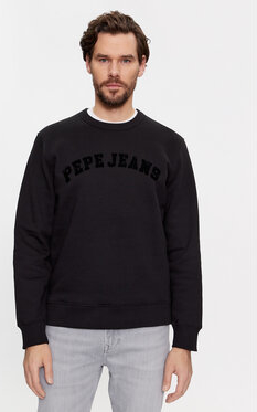 Czarna bluza Pepe Jeans w młodzieżowym stylu