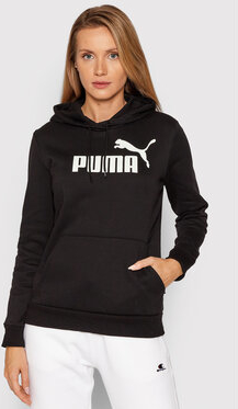 Czarna bluza Puma w młodzieżowym stylu krótka