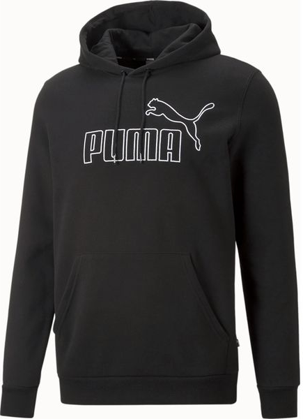 Czarna bluza Puma w stylu klasycznym z tkaniny