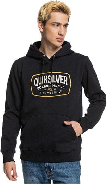 Czarna bluza Quiksilver w młodzieżowym stylu