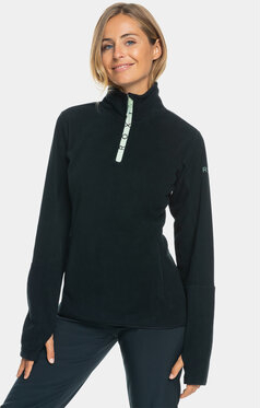 Czarna bluza Roxy z polaru w sportowym stylu