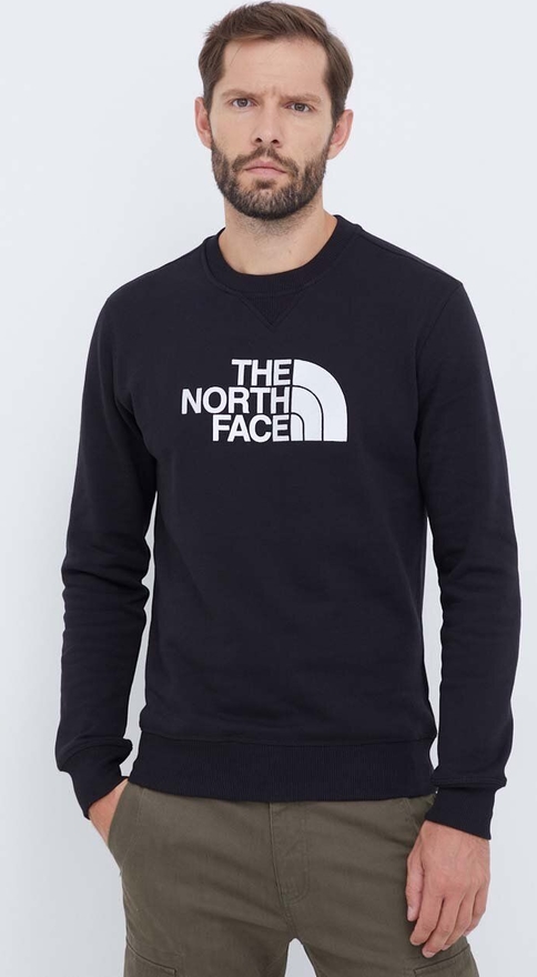 Czarna bluza The North Face z bawełny w młodzieżowym stylu